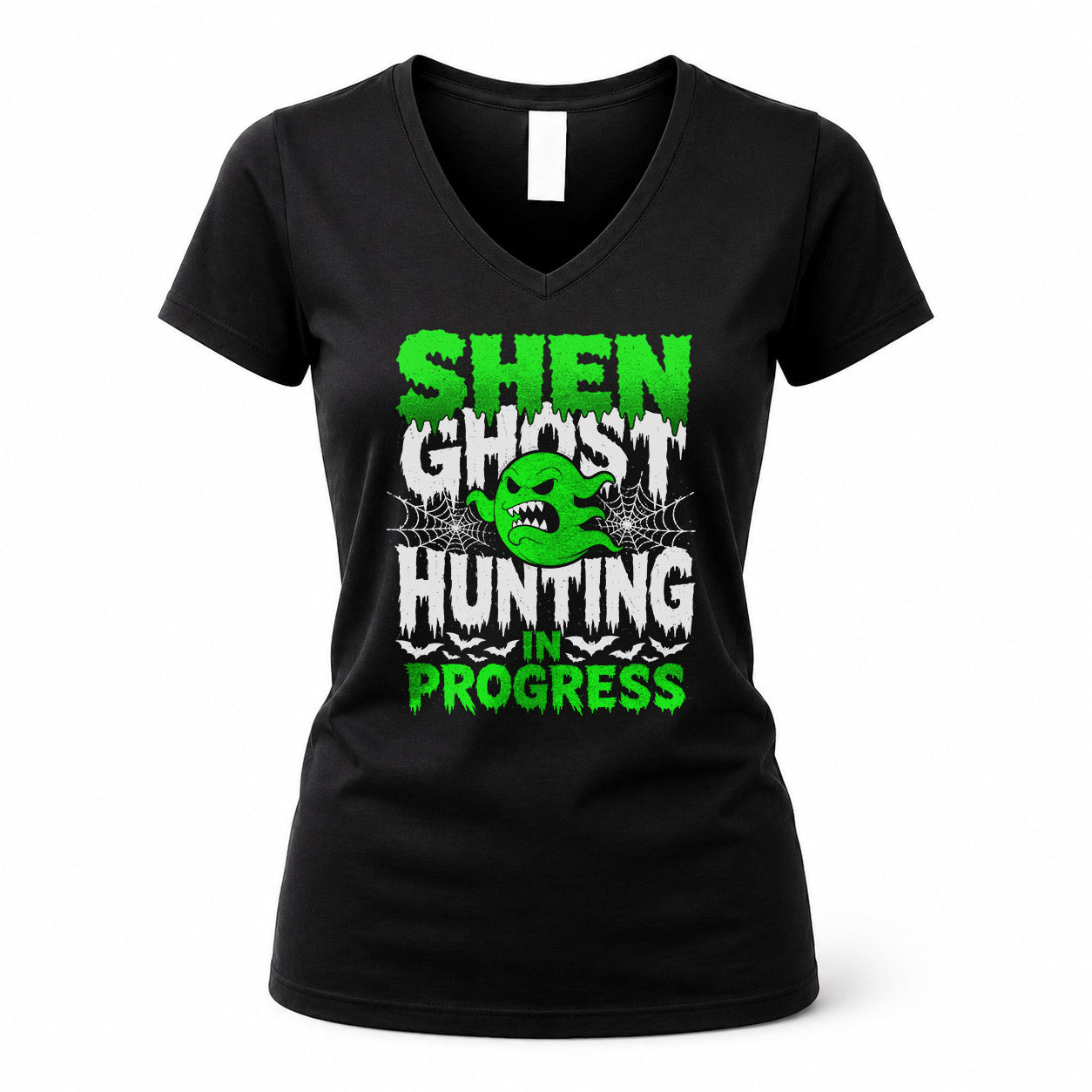 SHEN HW22-K06-109 - NAME Ghost Hunting In Progress Personalized Halloween Shirt