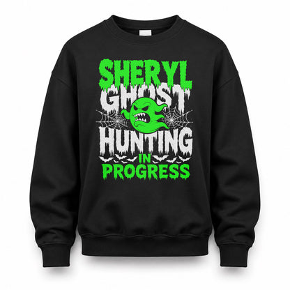 SHERYL HW22-K06-109 - NAME Ghost Hunting In Progress Personalized Halloween Shirt
