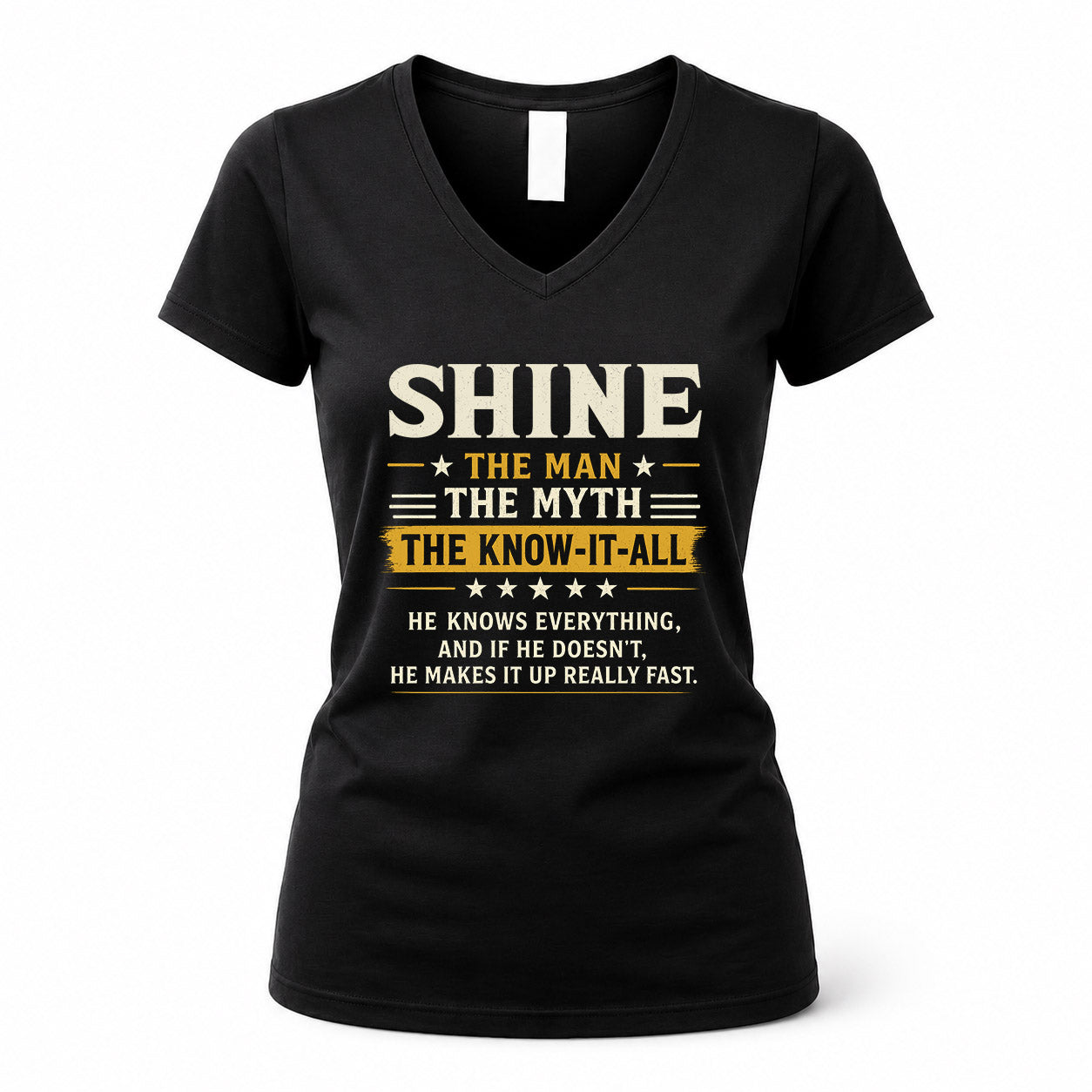 SHINE TM90-K04-125 - NAME Legendary Know-It-All Personalized Funny Shirt