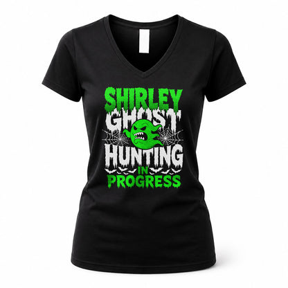 SHIRLEY HW22-K06-109 - NAME Ghost Hunting In Progress Personalized Halloween Shirt