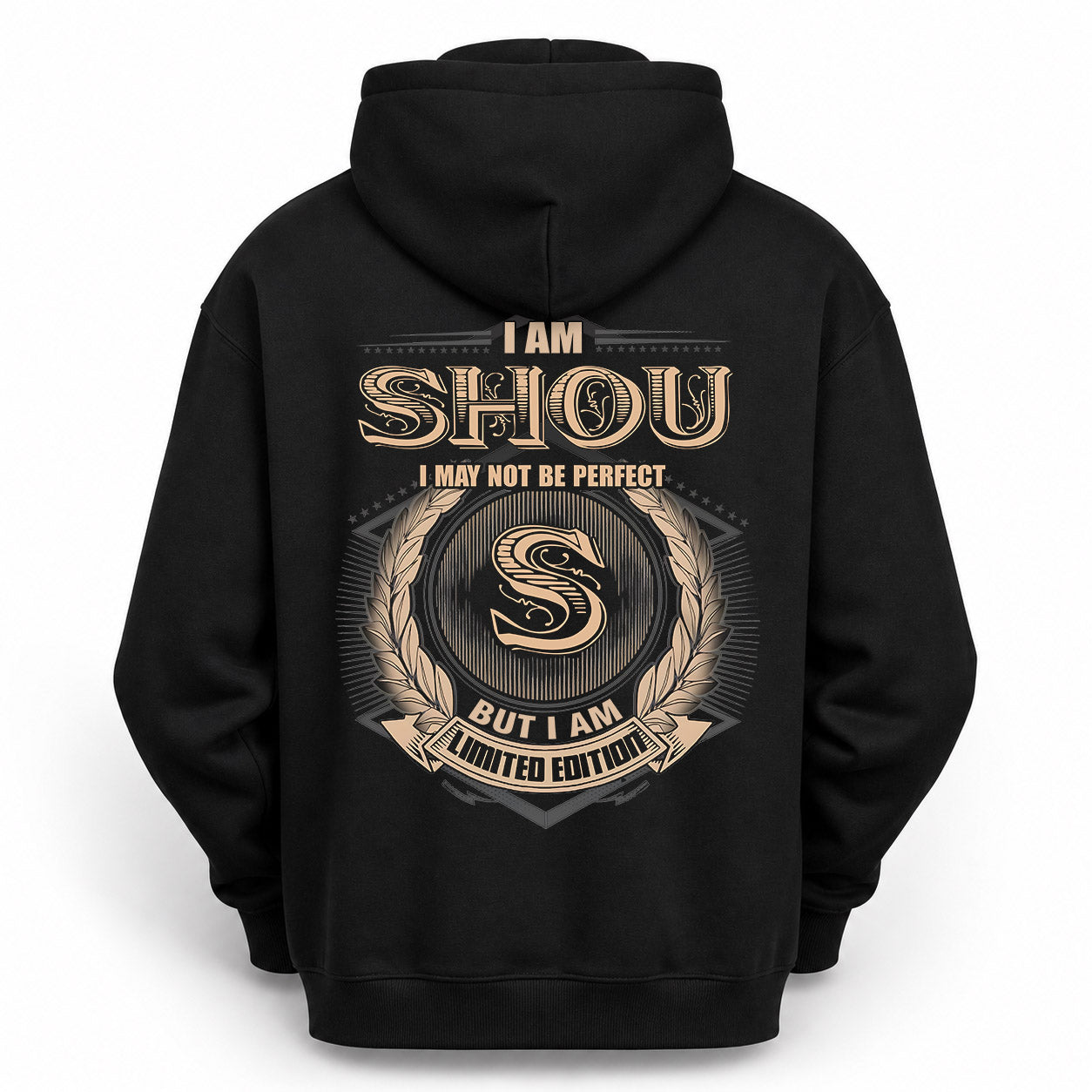 SHOU PH55-T25-Personalized Name Quote Apparel “I Am NAME May Not Be Perfect But I Am Limited Edition”