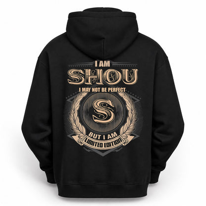 SHOU PH55-T25-Personalized Name Quote Apparel “I Am NAME May Not Be Perfect But I Am Limited Edition”