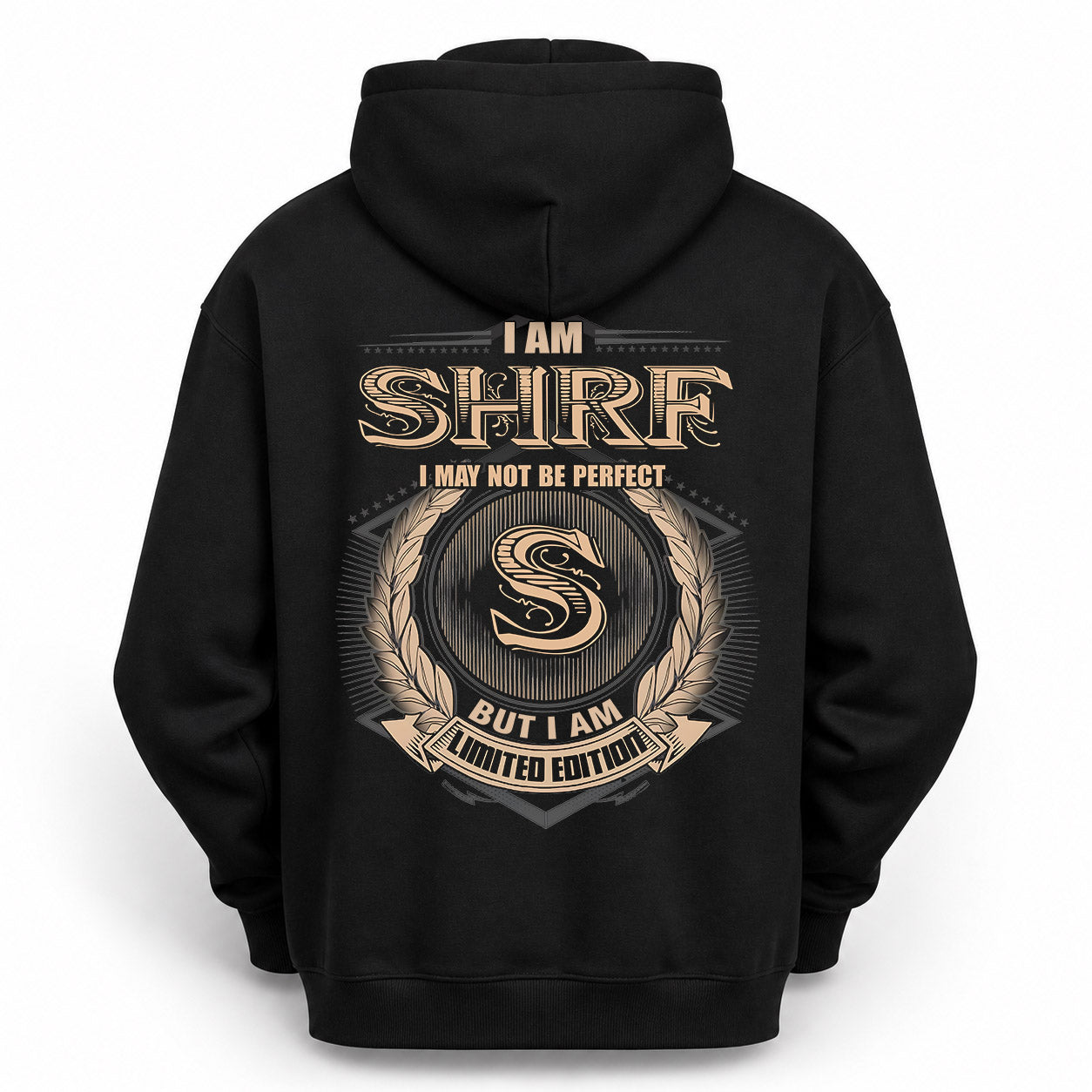 SHRF PH55-T25-Personalized Name Quote Apparel “I Am NAME May Not Be Perfect But I Am Limited Edition”