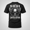 SHUI P01-K24-229 – Personalized Skull Graphic Apparel “I Am NAME I May Not Be Perfect But I Am Limited Edition”