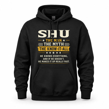 SHU TM90-K04-125 - NAME Legendary Know-It-All Personalized Funny Shirt