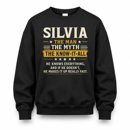 SILVIA TM90-K04-125 - NAME Legendary Know-It-All Personalized Funny Shirt