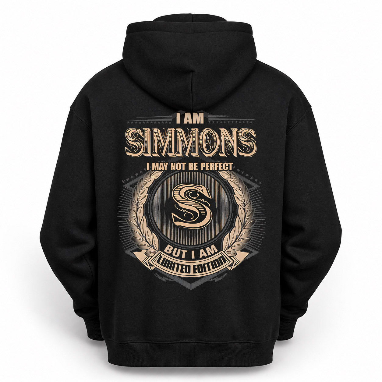 SIMMONS PH55-T25-Personalized Name Quote Apparel “I Am NAME May Not Be Perfect But I Am Limited Edition”