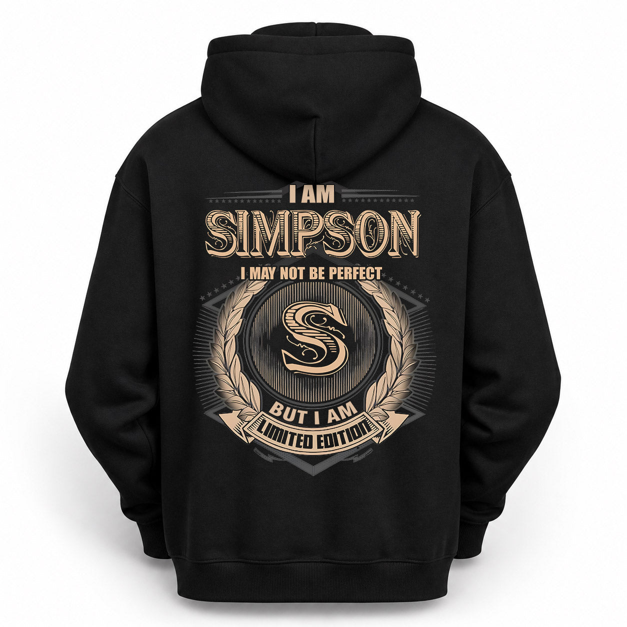 SIMPSON PH55-T25-Personalized Name Quote Apparel “I Am NAME May Not Be Perfect But I Am Limited Edition”