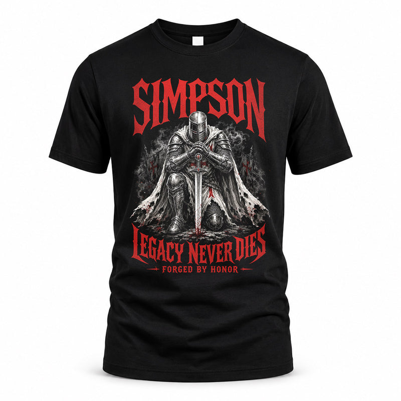 SIMPSON HS90-K04-109 - NAME Legacy Never Dies Forged By Honor Personalized Knight