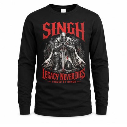 SINGH HS90-K04-109 - NAME Legacy Never Dies Forged By Honor Personalized Knight