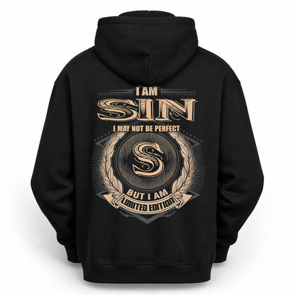 SIN PH55-T25-Personalized Name Quote Apparel “I Am NAME May Not Be Perfect But I Am Limited Edition”
