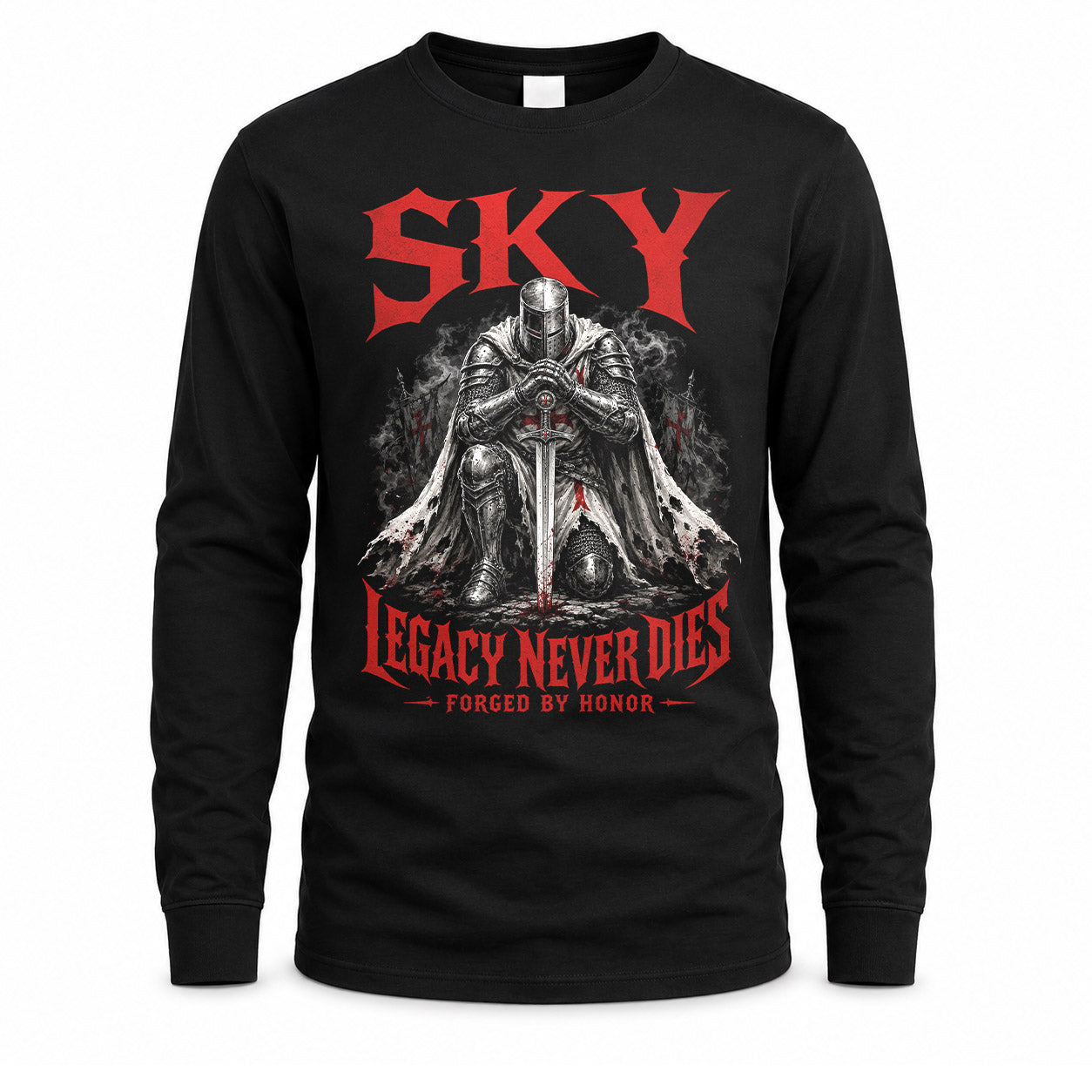SKY HS90-K04-109 - NAME Legacy Never Dies Forged By Honor Personalized Knight