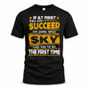 SKY TP22-K11-109 - Personalized Funny Quote Apparel “If At First You Don’t Succeed, Try Doing What WANG Told You To Do The First Time”