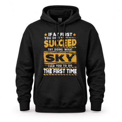 SKY TP22-K11-109 - Personalized Funny Quote Apparel “If At First You Don’t Succeed, Try Doing What WANG Told You To Do The First Time”
