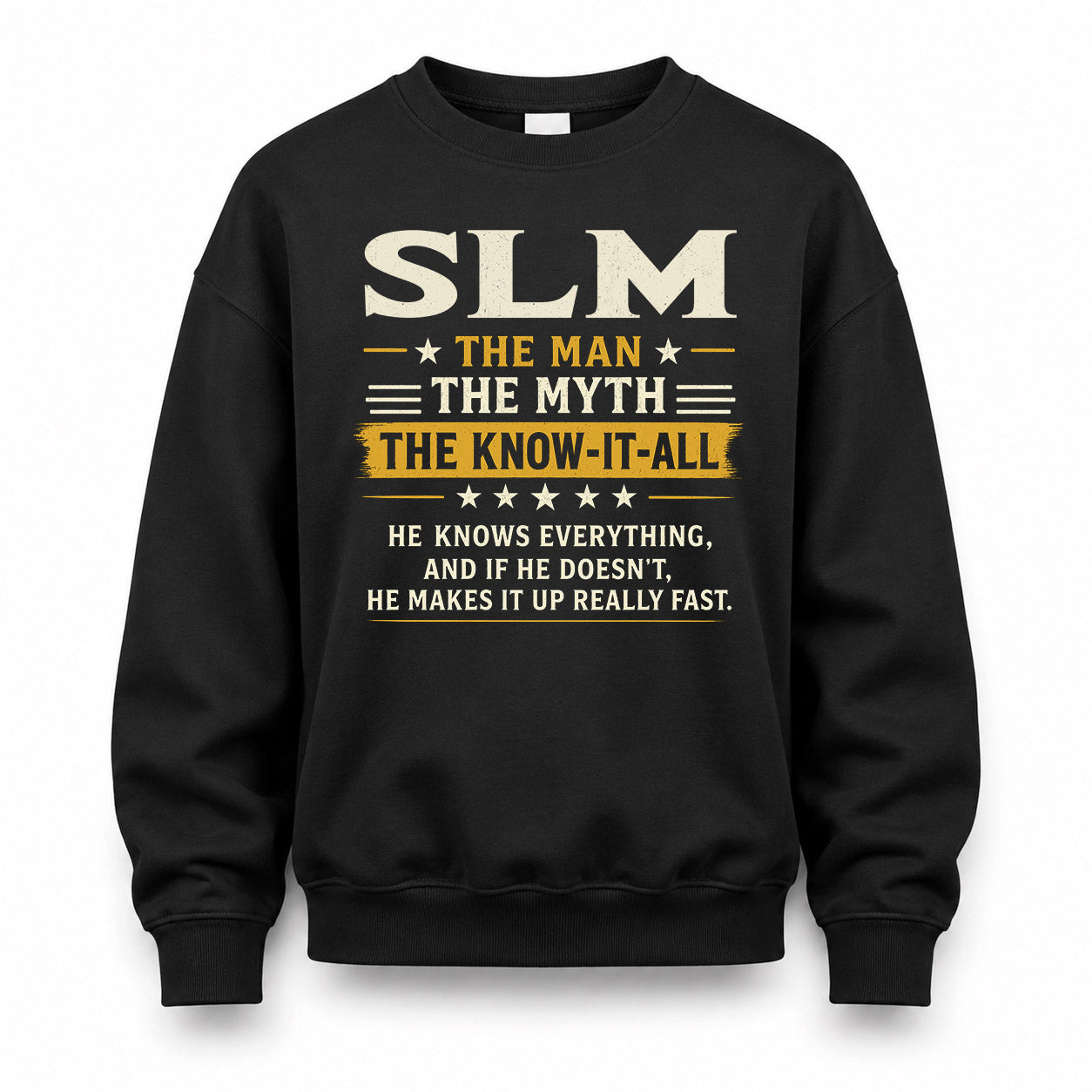 SLM TM90-K04-125 - NAME Legendary Know-It-All Personalized Funny Shirt