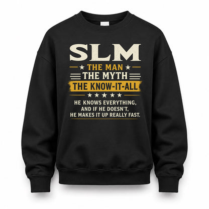 SLM TM90-K04-125 - NAME Legendary Know-It-All Personalized Funny Shirt