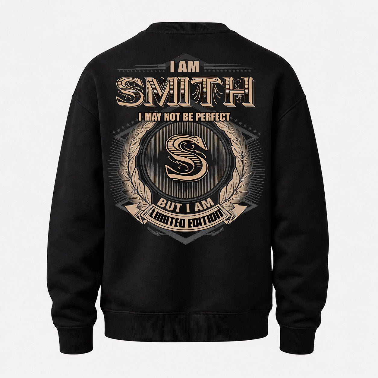 SMITH PH55-T25-Personalized Name Quote Apparel “I Am NAME May Not Be Perfect But I Am Limited Edition”