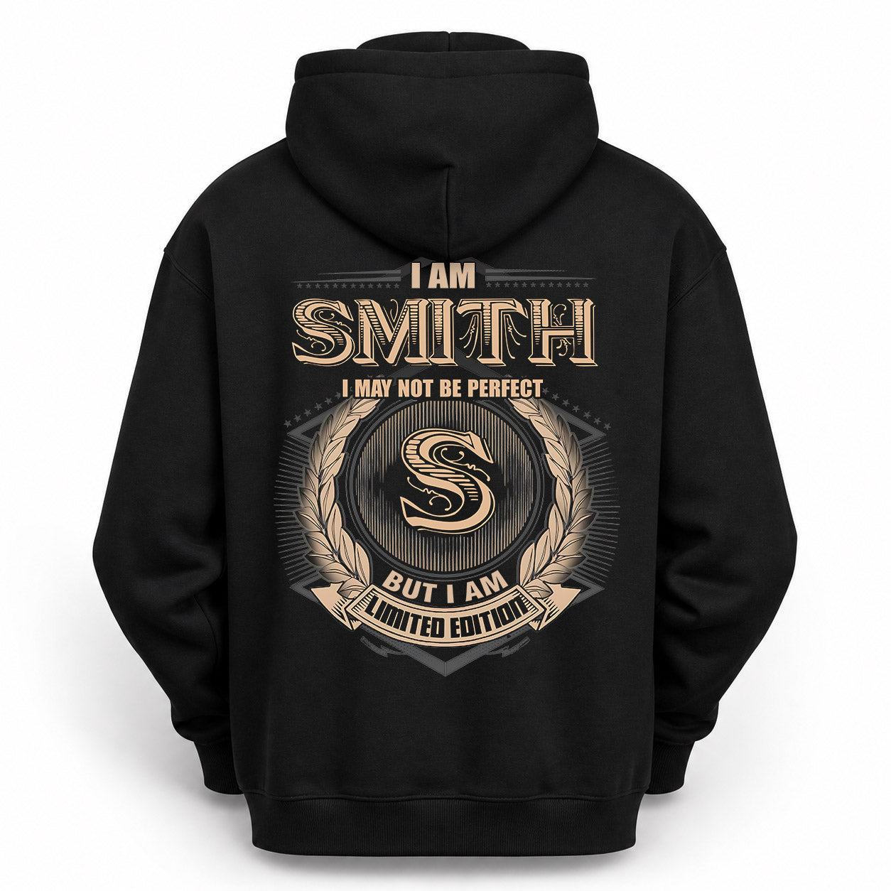 SMITH PH55-T25-Personalized Name Quote Apparel “I Am NAME May Not Be Perfect But I Am Limited Edition”