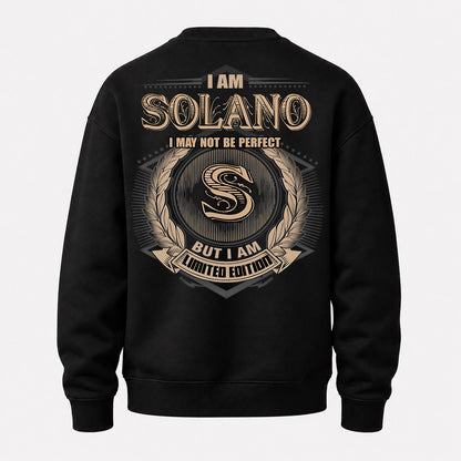 SOLANO PH55-T25-Personalized Name Quote Apparel “I Am NAME May Not Be Perfect But I Am Limited Edition”