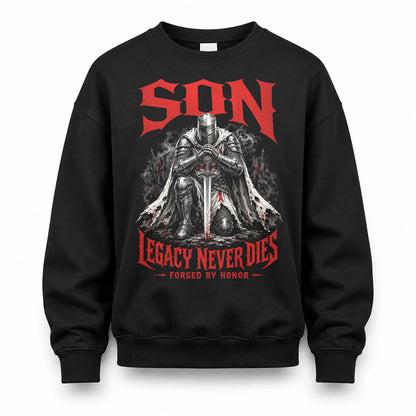 SON HS90-K04-109 - NAME Legacy Never Dies Forged By Honor Personalized Knight