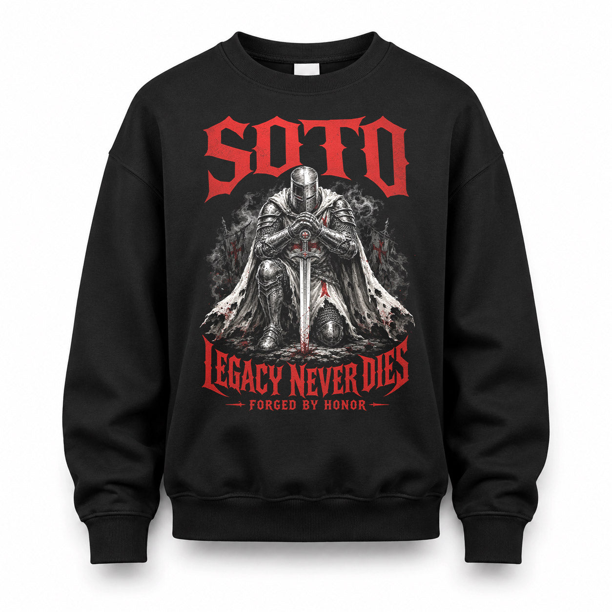 SOTO HS90-K04-109 - NAME Legacy Never Dies Forged By Honor Personalized Knight