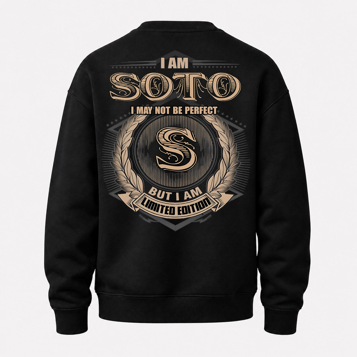 SOTO PH55-T25-Personalized Name Quote Apparel “I Am NAME May Not Be Perfect But I Am Limited Edition”