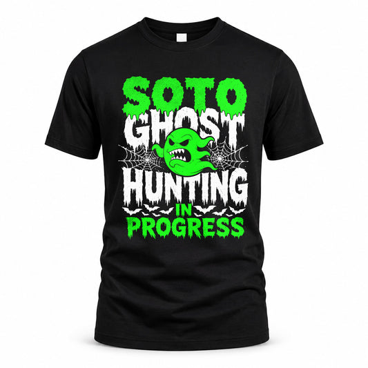 SOTO HW22-K06-109 - NAME Ghost Hunting In Progress Personalized Halloween Shirt