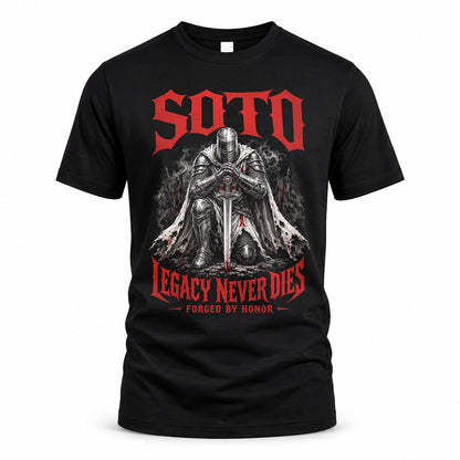 SOTO HS90-K04-109 - NAME Legacy Never Dies Forged By Honor Personalized Knight