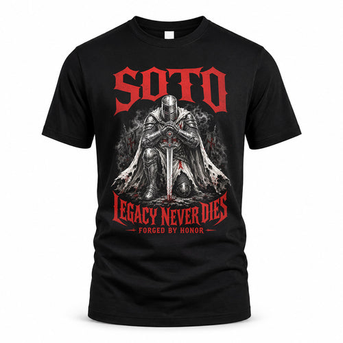 SOTO HS90-K04-109 - NAME Legacy Never Dies Forged By Honor Personalized Knight