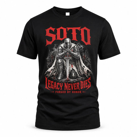 SOTO HS90-K04-109 - NAME Legacy Never Dies Forged By Honor Personalized Knight