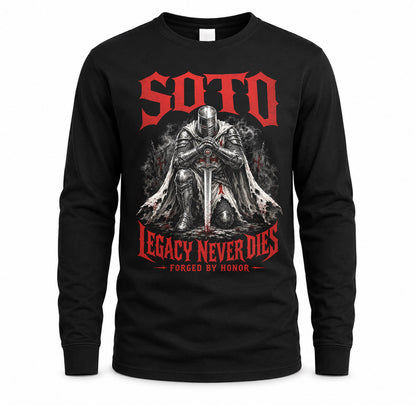 SOTO HS90-K04-109 - NAME Legacy Never Dies Forged By Honor Personalized Knight