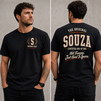 SOUZA W68-F2-168 – Personalized Original Issue Apparel “The Original NAME Certified One-of-One"