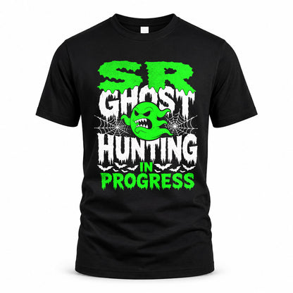 SR HW22-K06-109 - NAME Ghost Hunting In Progress Personalized Halloween Shirt