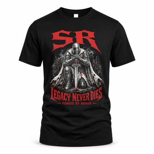 SR HS90-K04-109 - NAME Legacy Never Dies Forged By Honor Personalized Knight