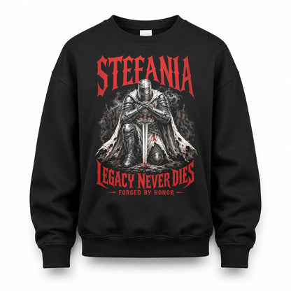 STEFANIA HS90-K04-109 - NAME Legacy Never Dies Forged By Honor Personalized Knight