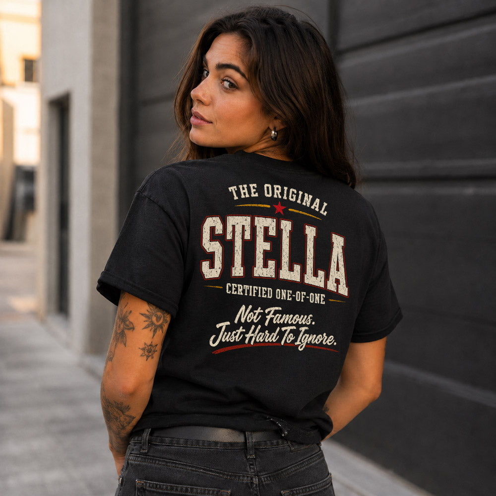 STELLA W68-F2-168 – Personalized Original Issue Apparel “The Original NAME Certified One-of-One"