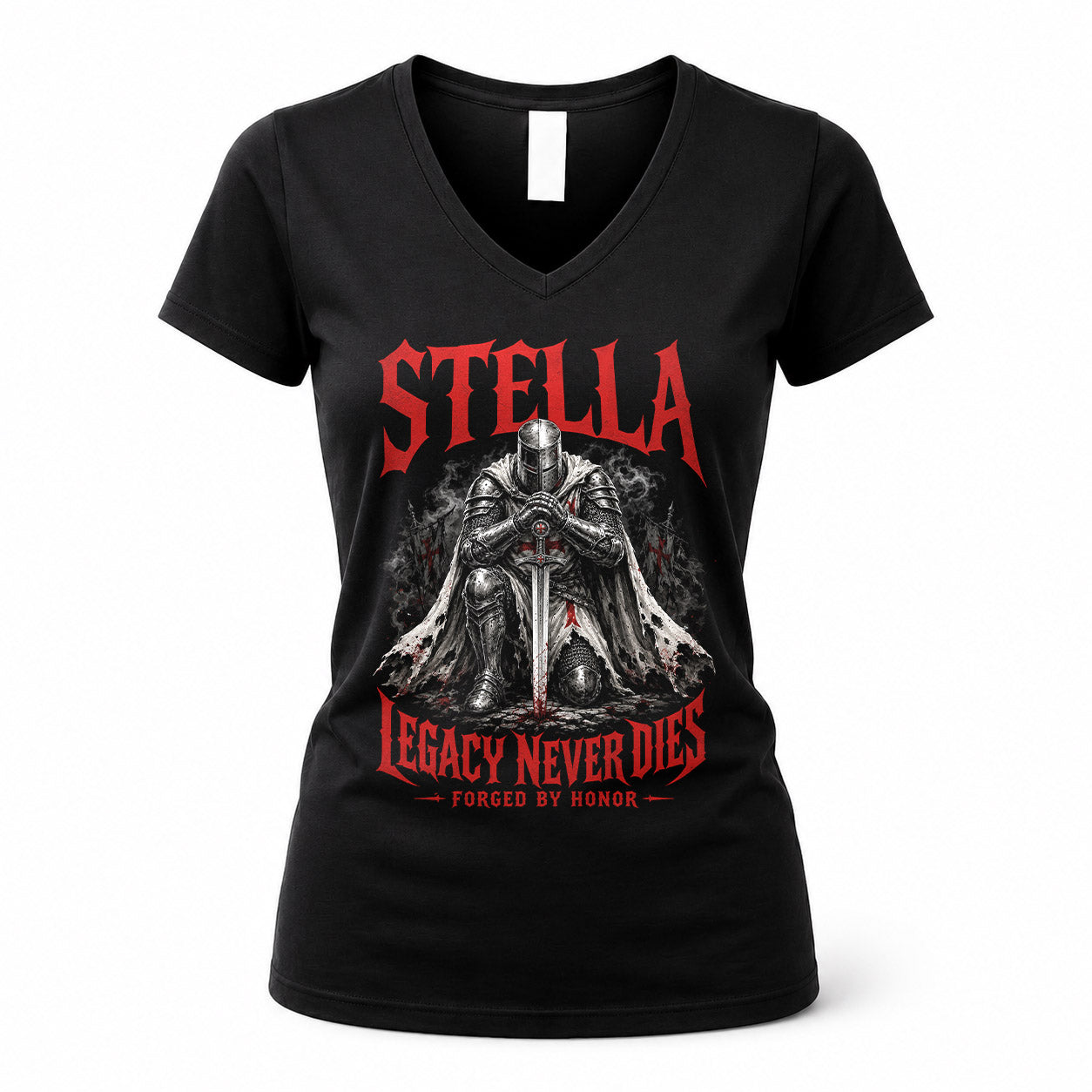 STELLA HS90-K04-109 - NAME Legacy Never Dies Forged By Honor Personalized Knight