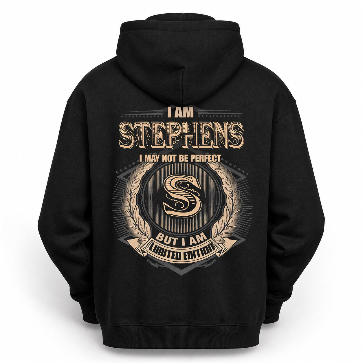 STEPHENS PH55-T25-Personalized Name Quote Apparel “I Am NAME May Not Be Perfect But I Am Limited Edition”