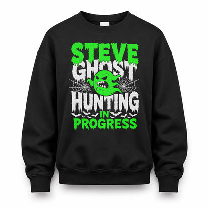 STEVE HW22-K06-109 - NAME Ghost Hunting In Progress Personalized Halloween Shirt