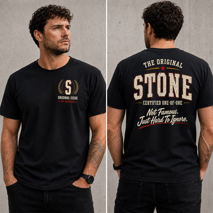 STONE W68-F2-168 – Personalized Original Issue Apparel “The Original NAME Certified One-of-One"