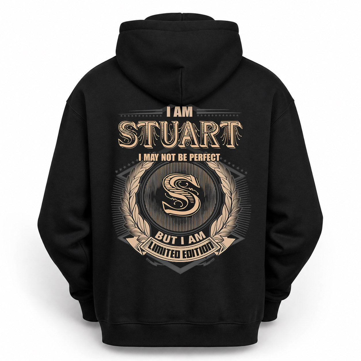 STUART PH55-T25-Personalized Name Quote Apparel “I Am NAME May Not Be Perfect But I Am Limited Edition”