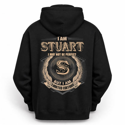 STUART PH55-T25-Personalized Name Quote Apparel “I Am NAME May Not Be Perfect But I Am Limited Edition”