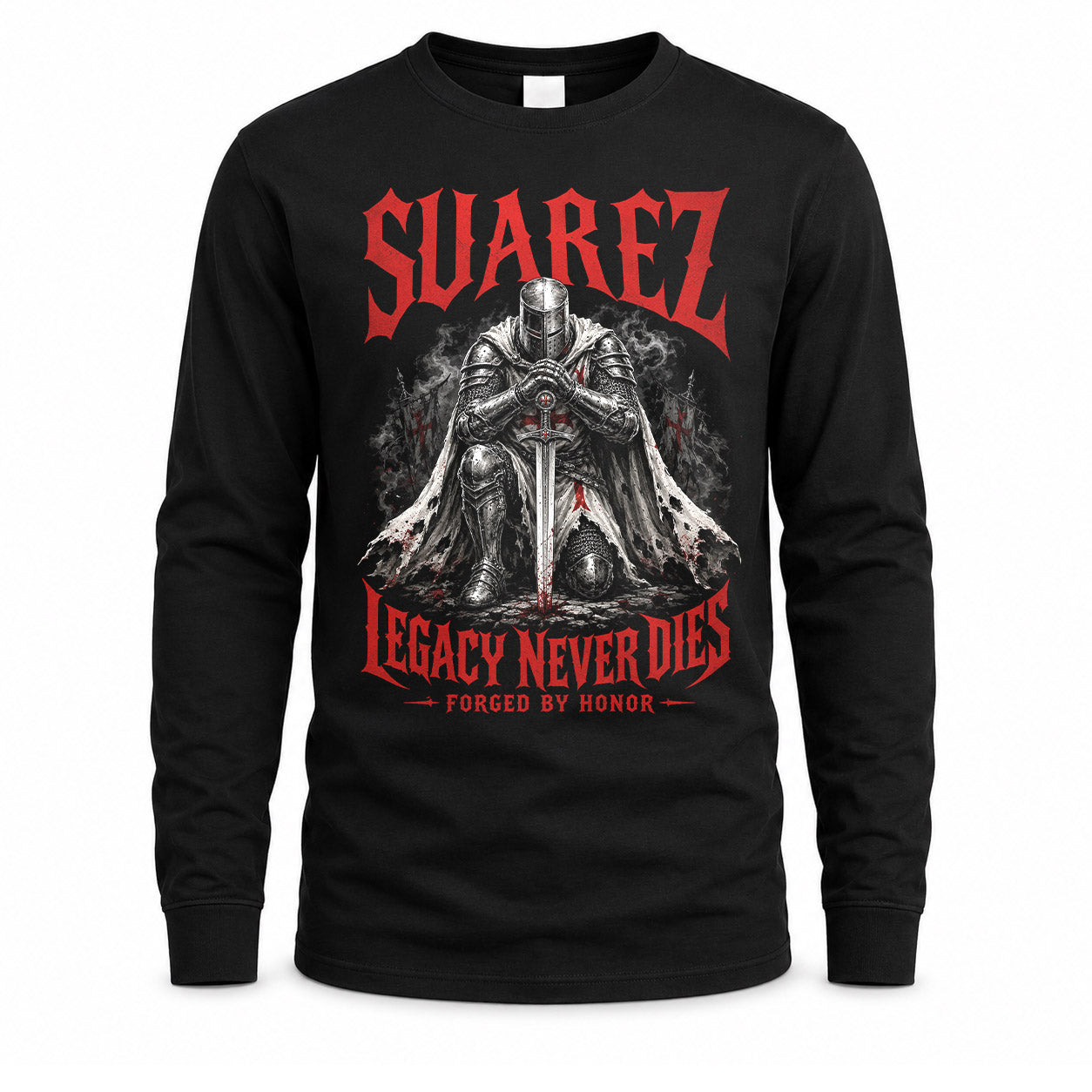 SUAREZ HS90-K04-109 - NAME Legacy Never Dies Forged By Honor Personalized Knight