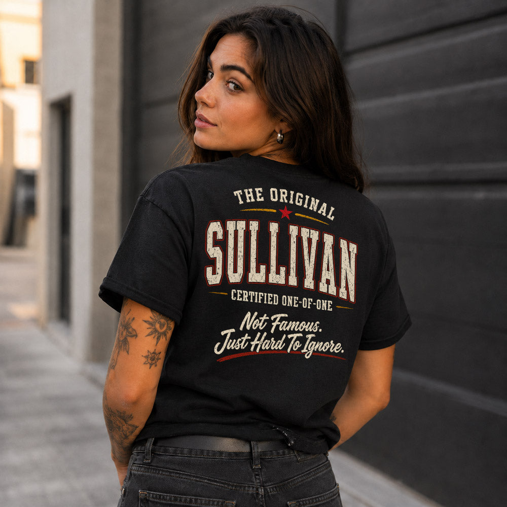 SULLIVAN W68-F2-168 – Personalized Original Issue Apparel “The Original NAME Certified One-of-One"