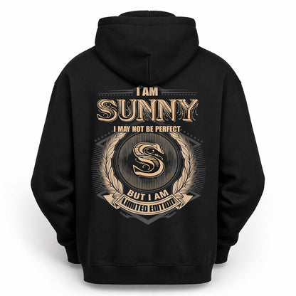 SUNNY PH55-T25-Personalized Name Quote Apparel “I Am NAME May Not Be Perfect But I Am Limited Edition”