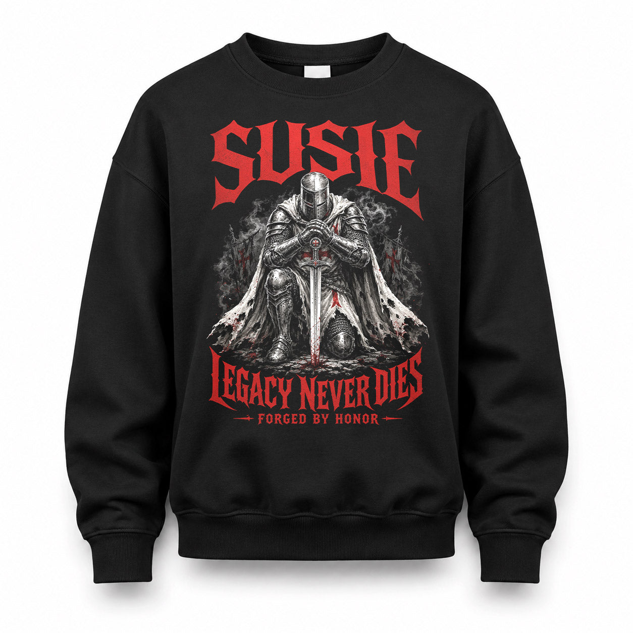SUSIE HS90-K04-109 - NAME Legacy Never Dies Forged By Honor Personalized Knight