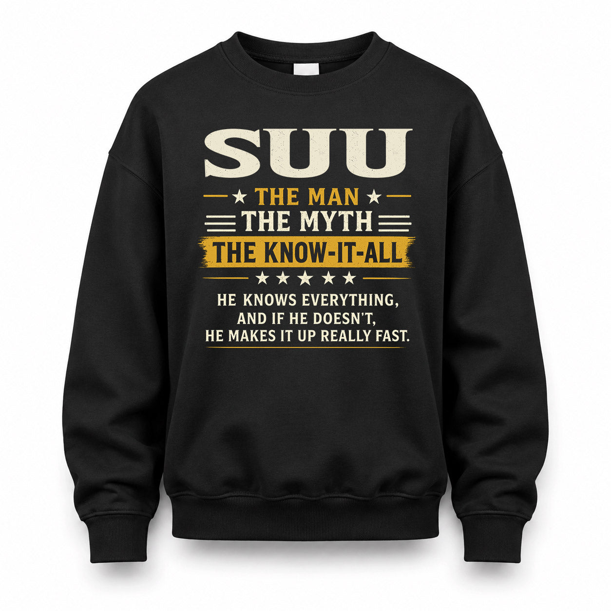 SUU TM90-K04-125 - NAME Legendary Know-It-All Personalized Funny Shirt