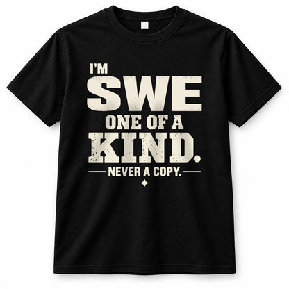 SWE P6-K4-228 Personalized Funny Quote Apparel “I’m NAME – One of a Kind, Never a Copy”