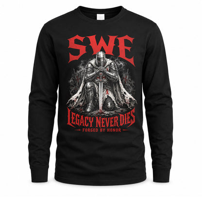 SWE HS90-K04-109 - NAME Legacy Never Dies Forged By Honor Personalized Knight