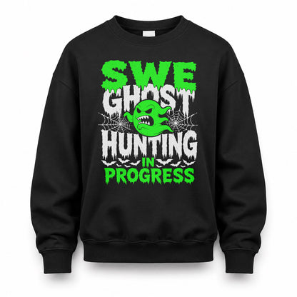 SWE HW22-K06-109 - NAME Ghost Hunting In Progress Personalized Halloween Shirt